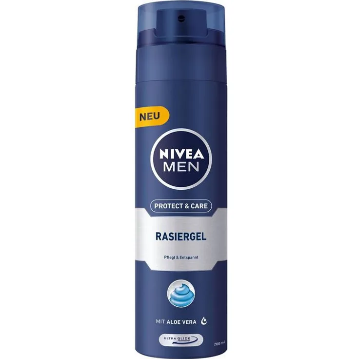 Nivea Men Rasiergel Protect Care mit Aloe Vera Provitamin B5 200 ml