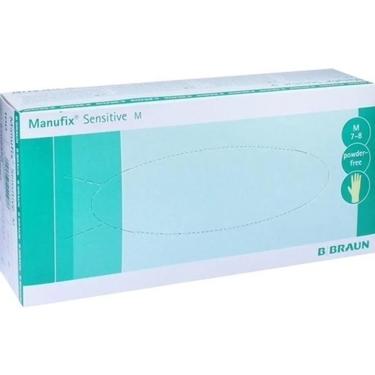 B. Braun Melsungen Manufix sensitive Unters.Handschuhe pf mittel 100 St.
