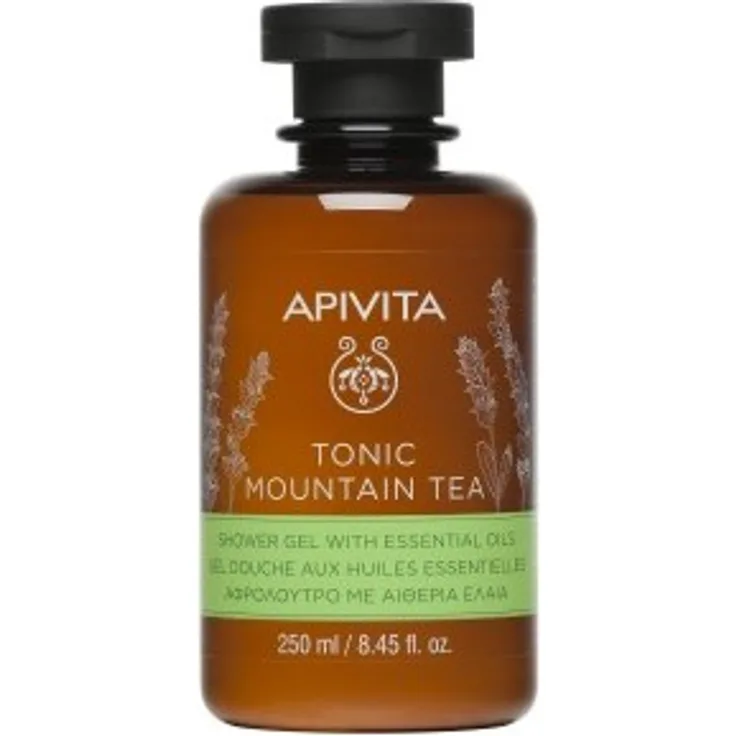 Apivita Body Care Tonic Mountain Tea Shower Gel with Essential Oils Alle Hauttypen 250 ml
