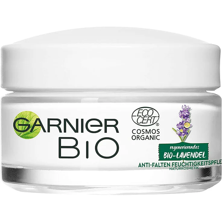 Garnier Bio Lavendel Feuchtigkeitspflege Gesichtspflege 50 ml mit feuchtigkeitsspendender Wirkung