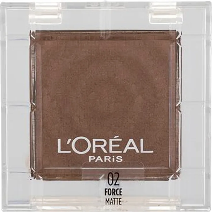 L'Oréal Paris Color Queen Oil Eyeshadow Intensiv pigmentierter Lidschatten mit pudriger und mit Ölen angereicherter Textur 4 g Farbton 02 Force Matte