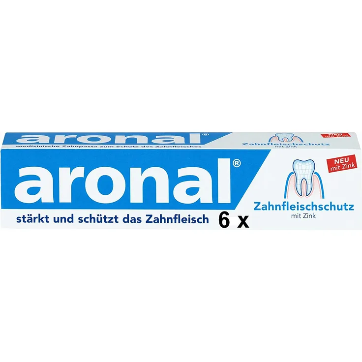 Aronal 6 x 75 ml, für saubere & gesunde Zähne