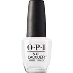 OPI Nail Lacquer – Nagellack mit bis zu 7 Tagen Halt – Ergiebig, langlebig & splitterfest Alpine Snow 15 ml