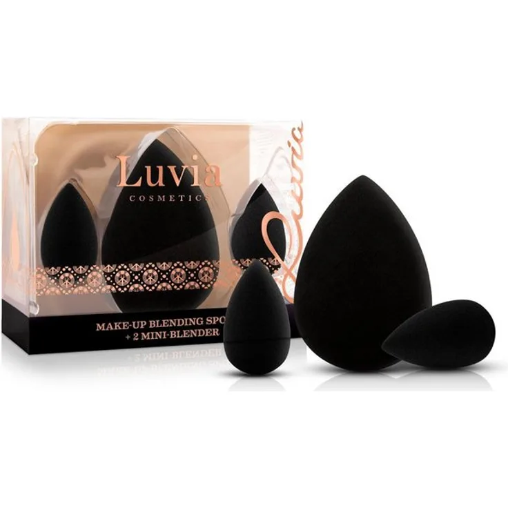 Luvia Cosmetics Make-up Schwamm, Set, 3 tlg. Make-up Accessoires Set, Dekorative Kosmetik Make-up Accessoires