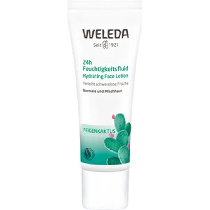 Weleda Gesichtspflege Tagespflege Feigenkaktus 24H Feuchtigkeitsfluid 30 ml Tagespflege für Damen und Herren