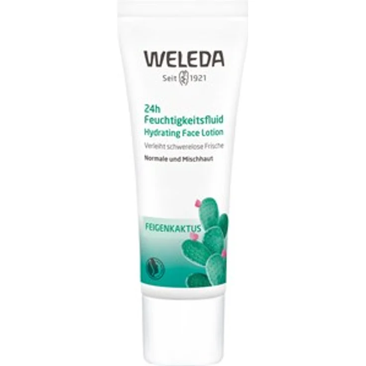 Weleda Gesichtspflege Tagespflege Feigenkaktus 24H Feuchtigkeitsfluid 30 ml Tagespflege für Damen und Herren