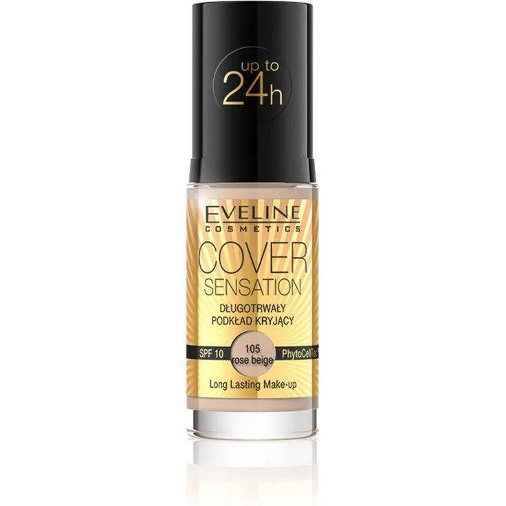 Eveline Cover Sensation Foundation 105-Rose Beige 30 ml 