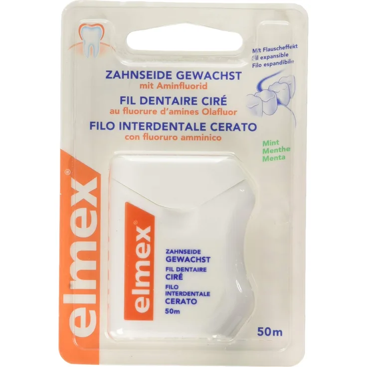 Elmex Zahnseide gewachst, 2,7 m, 2er Pack (2 x 1 Stück)