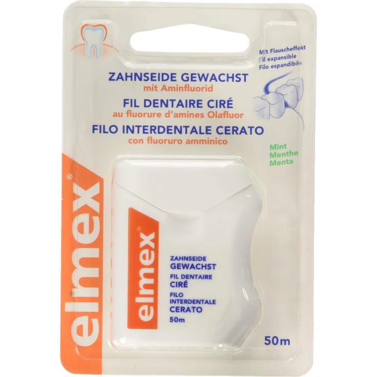 Elmex Zahnseide gewachst, 2,7 m, 2er Pack (2 x 1 Stück) – Bild 1