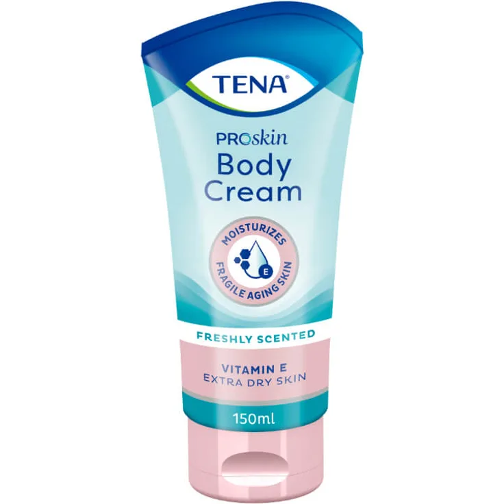 Tena Skin Cream für sehr trockene und empfindliche Haut, enthält Vitamin E Glycerin und Rapsöl 150 ml