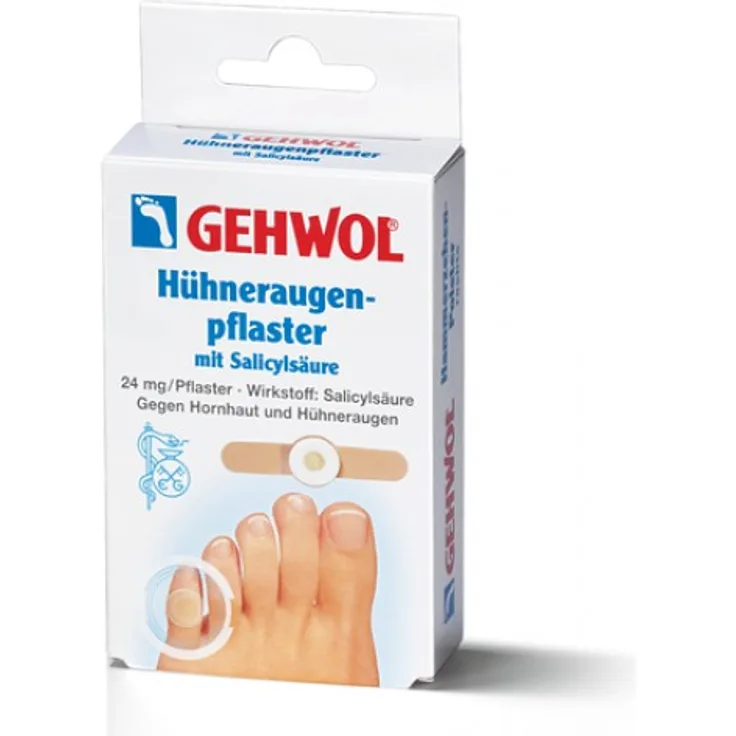Gehwol Hühneraugenpflaster mit Salicylsäure 6 Stk, zur Drucklinderung