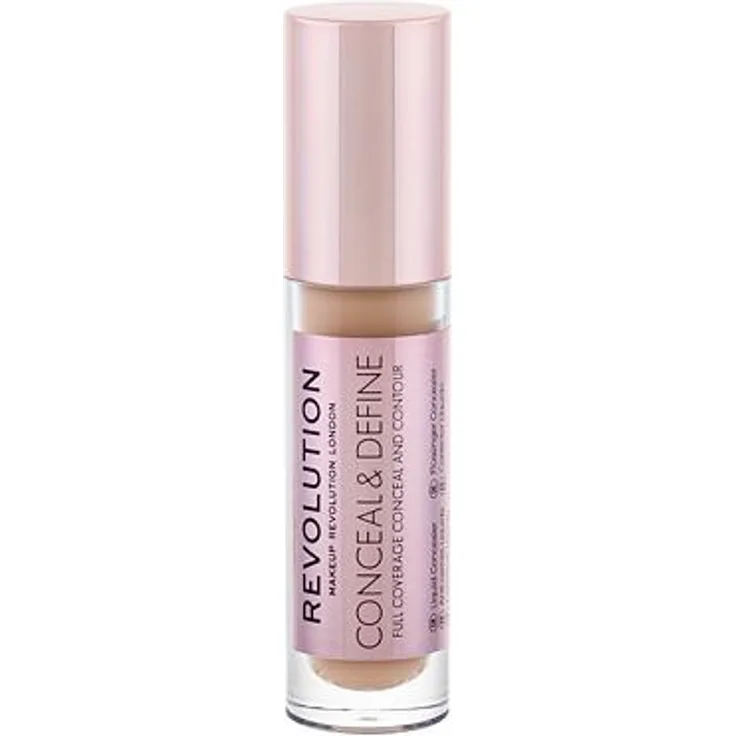 Makeup Revolution London Conceal & Define Concealer mit hoher Deckkraft 4 g Farbton C12