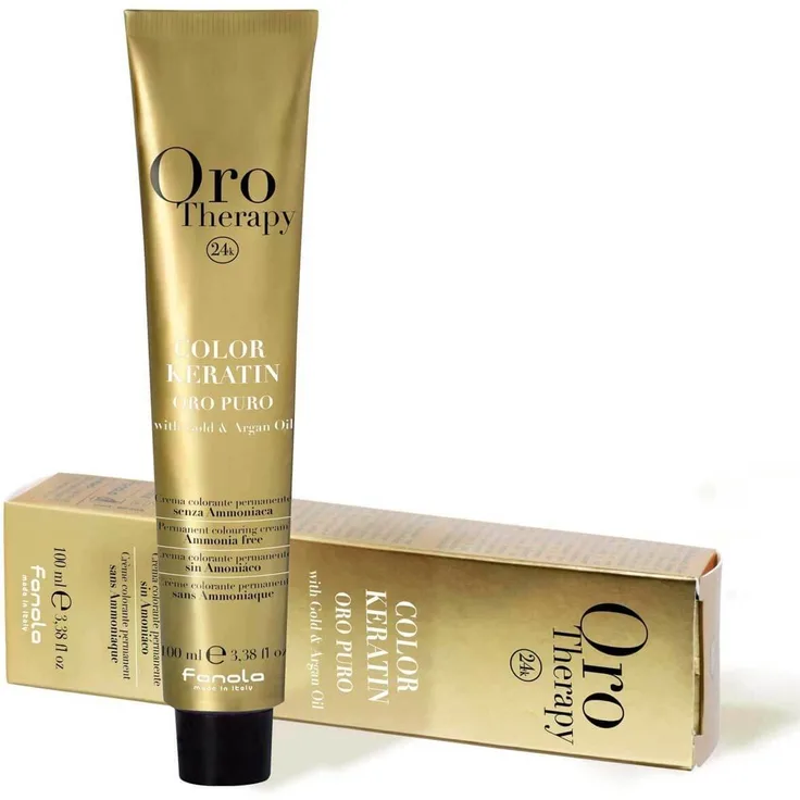 Fanola Oro Puro Therapy Color Keratin Haarfarbe 9.31 Sehr helles Blond Sand 100 ml