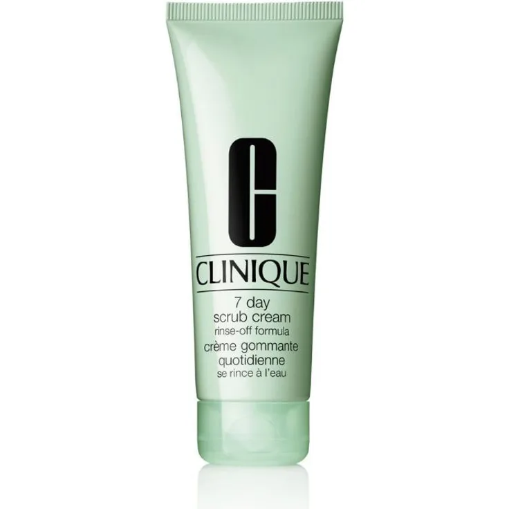 Clinique 7 Day Scrub Cream Rinse-Off Formula 100 ml, für normale Haut, Mischhaut und ölige Haut, entfernt überschüssige Hautschüppchen