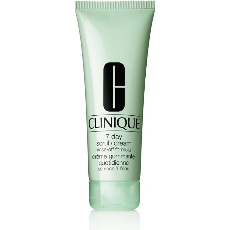 Clinique 7 Day Scrub Cream Rinse-Off Formula 100 ml, für normale Haut, Mischhaut und ölige Haut, entfernt überschüssige Hautschüppchen