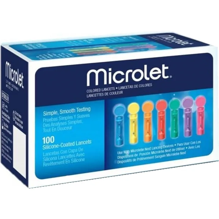 Ascensia Diabetes Care Microlet Lanzetten farbig 100 ST