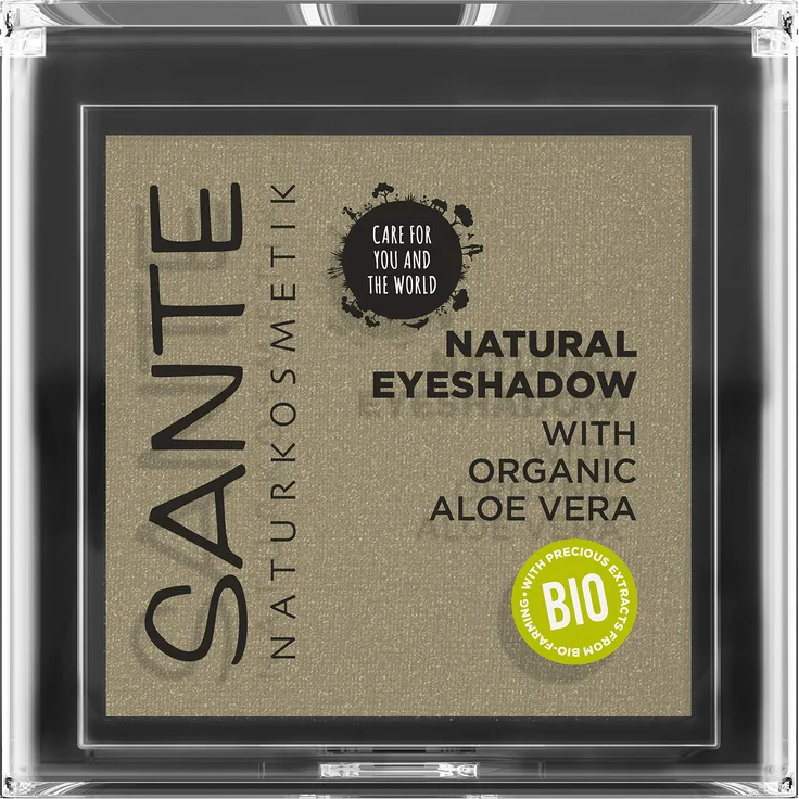 Sante Augen Make-up Natural eyeshadow 04 Tawny Taupe Lidschatten Matte Farbnuance, Bio-Extrakte 1,8 g