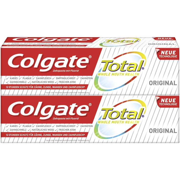 Colgate Total Original Doppelpack 2 x 75 ml, für saubere & gesunde Zähne - Preisvergleich