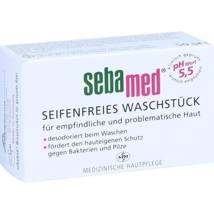 SEBAMED seifenfreies Waschstück 50 g für Alle Hauttypen geeignet