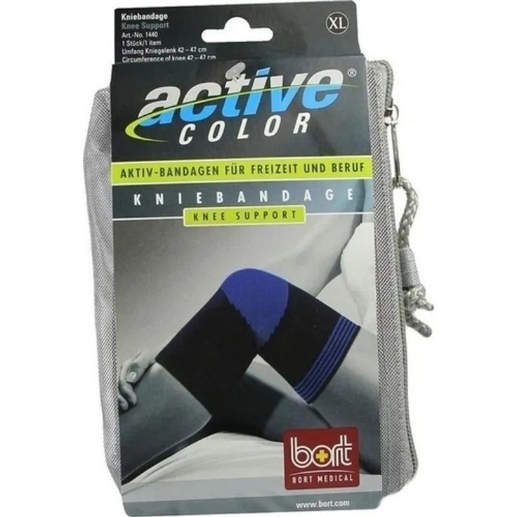 Bort ActiveColor Kniebandage XL schwarz 1 Stück