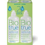 Biotrue Pflegemittel für weiche Kontaktlinsen, Multipack 2 x 300 ml All-in-One-Lösung zur Reinigung, Desinfektion & Aufbewahrung
