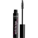 NYX Augen Make-up Worth The Hype Waterproof Wimperntusche #Black 7 ml
