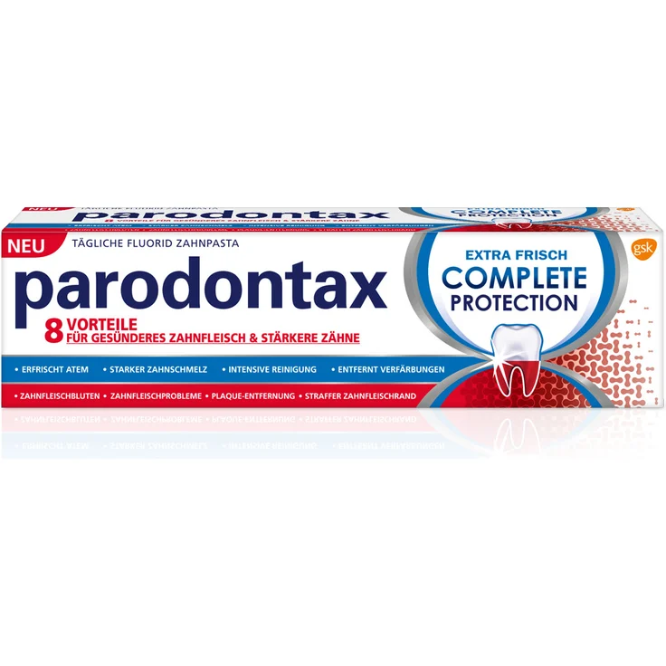 Parodontax Complete Protection mit Fluorid 75 ml, für saubere Zähne & frischen Atem – Bild 2
