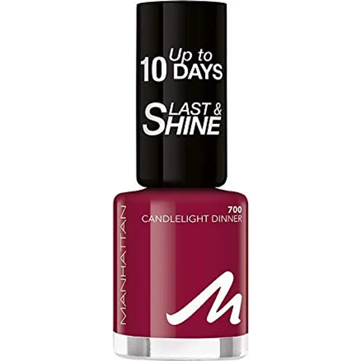 Manhattan Cosmetics Last und Shine Nagellack, Nr.700 Candlelight Dinner, 10 ml