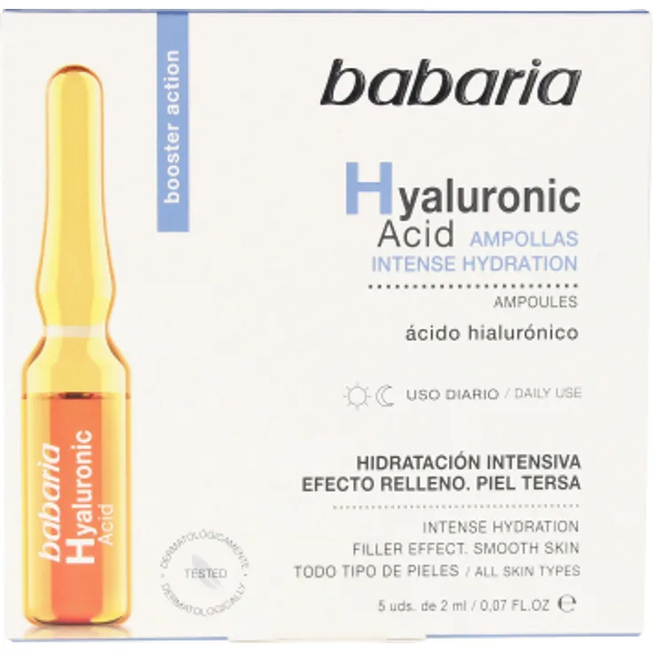 Hyaluronic Acid Intense Hydration Ampollas 5 x 2 ml, mit pflegender Wirkung 