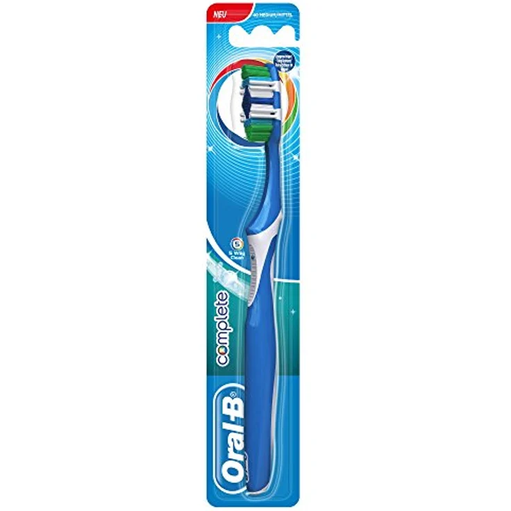 Oral-B Complete 5 44 mittel 12er-Pack, mit PowerTip-Borsten, Sanft zum Zahnfleisch