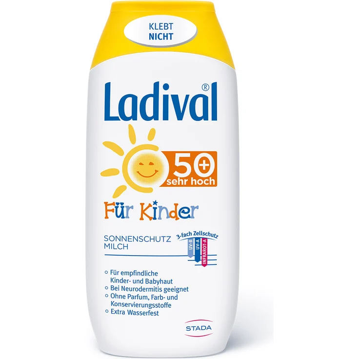 Ladival Für Kinder Sonnenmilch LSF 50 wasserfest Sonnenmilch 200 ml – Bild 1