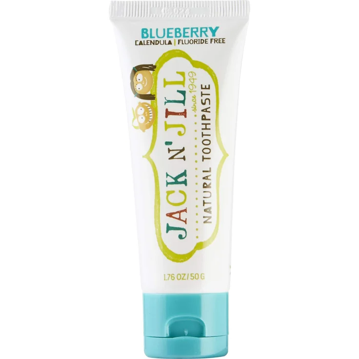 Jack & Jill Natural Tooth Paste Organic Blueberry 50 g, für saubere Zähne & frischen Atem – Bild 1