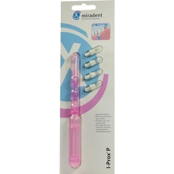 Miradent Spitzbürsten-Kit I-Prox P tra.pink 1H.4B. 1 St., für ein strahlend sauberes Lächeln