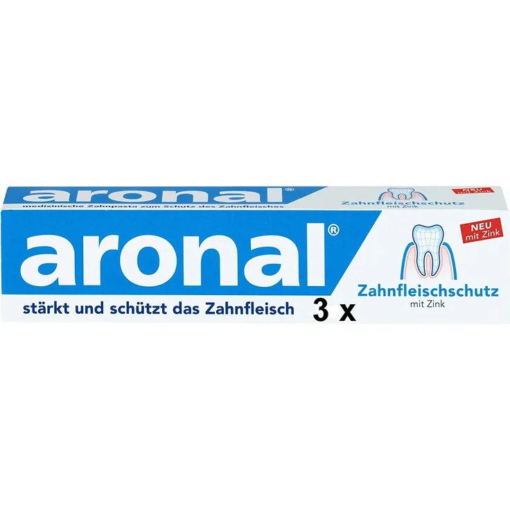 Aronal 3 x 75 ml, für die tägliche Zahnreinigung