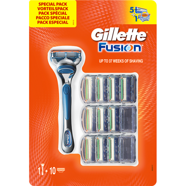 Gillette Fusion5 Rasierer, mit 11 Rasierklingen