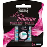 Wilkinson Sword Lady Protector Rasierklingen für Damen Rasierer, 5 St
