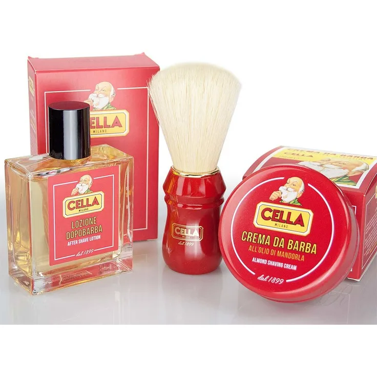 Cella Geschenkset Rasiercreme + After Shave + Rasierpinsel
