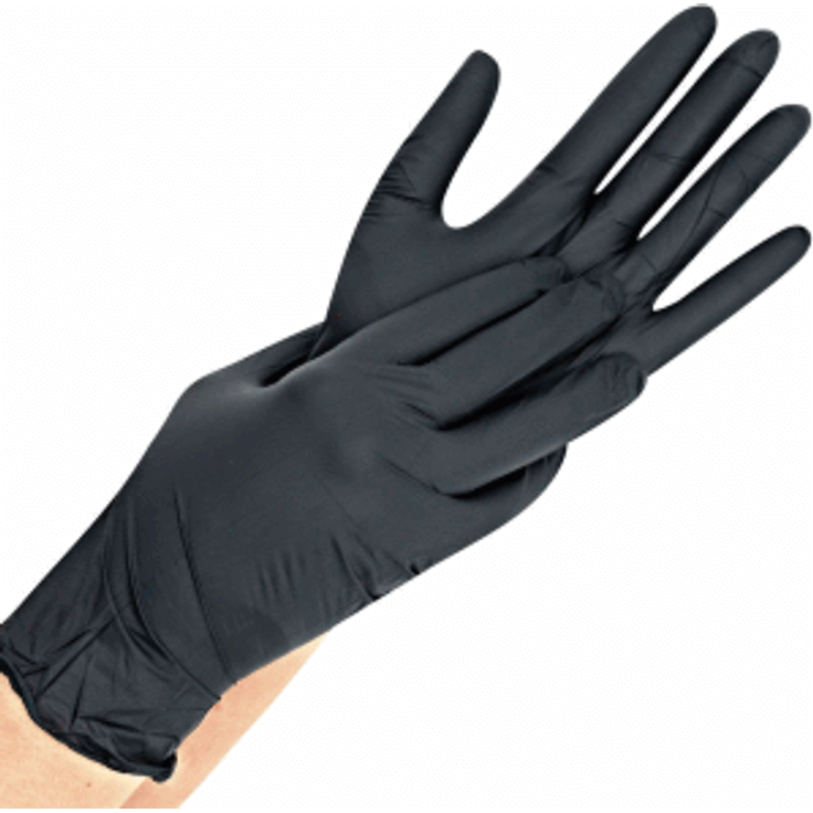 HygoStar Nitril-Handschuh Safe Light puderfrei XL 24cm schwarz 100 Stück