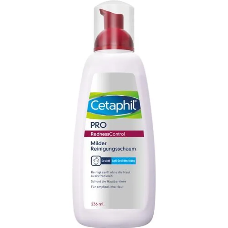 Galderma Cetaphil Redness Control Milder Reinigungsschaum 236 ml, für Damen und Herren 