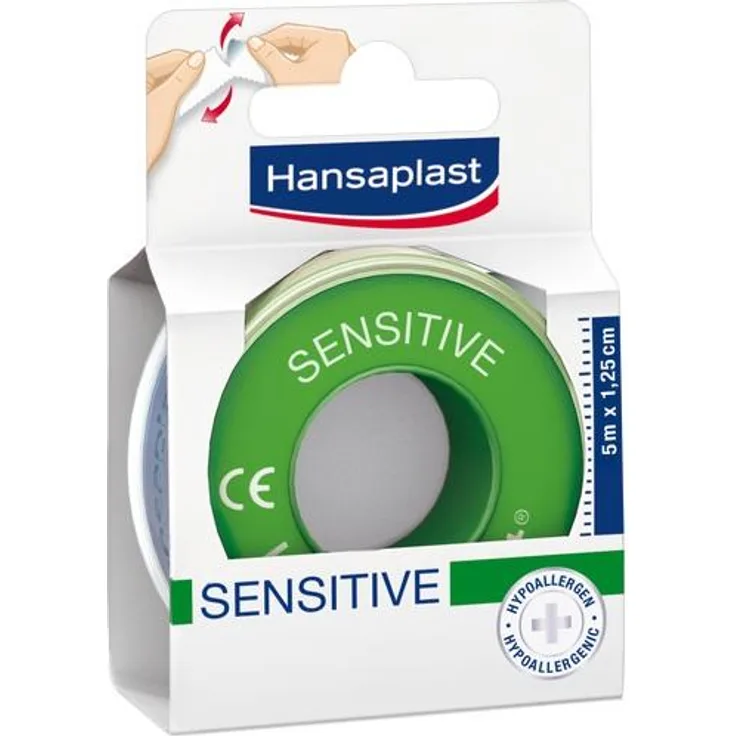 Beiersdorf Hansaplast Fixierpfl.Sensitive 1,25 cmx5 m 1 St.