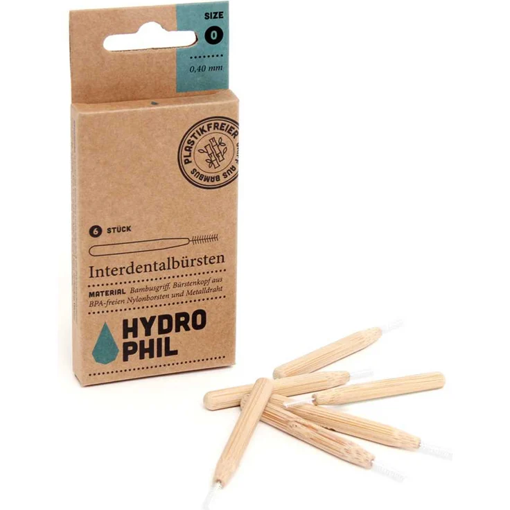 Hydrophil Interdental Sticks 0,40 mm, 6 Stück, zur gründlichen Zahnzwischenraumreinigung – Bild 1