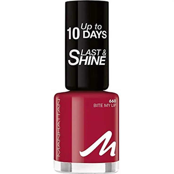 Manhattan Cosmetics Last und Shine Nagellack, Nr.660 Bite My Lip, 10 ml