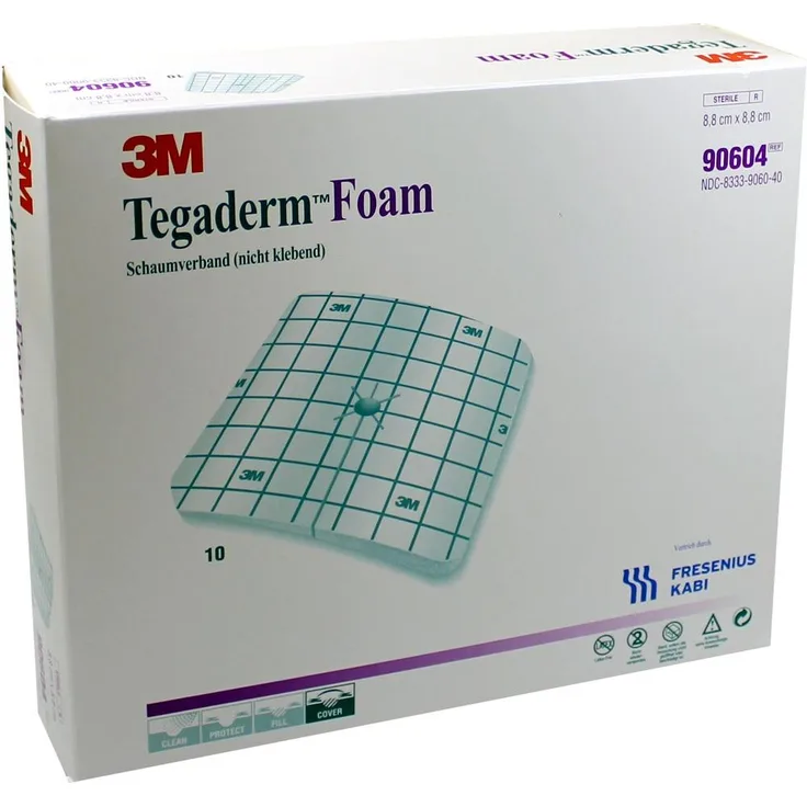 Fresenius Kabi Tegaderm Foam Verband FK 8,8x8,8 cm 90604