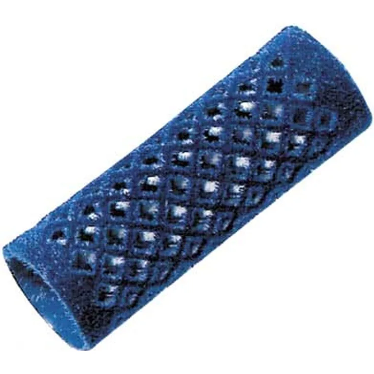 Coipro Metallwickler 21 mm blau, beflockt, 12 Stück