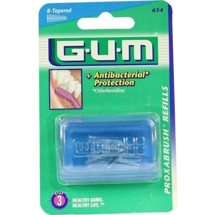 Sunstar Gum Proxabrush Ersatzbürsten 0,7 mm Tanne 8 St., für saubere & gesunde Zähne
