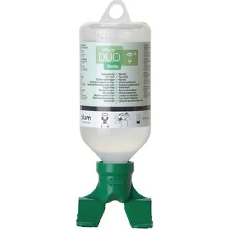 Plum Augenspülflasche Duo NaCl 500 ml, 0,9 % Natriumchloridlösung, steril