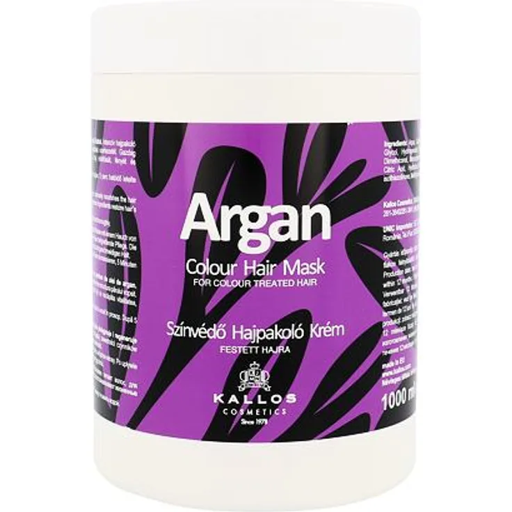 Kallos Cosmetics Argan Haarmaske Für gefärbtes Haar 1000 ml