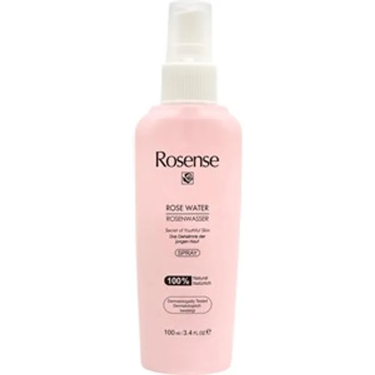 Rosense Pflege Gesichtspflege Rosenwasser Spray 100 ml, für Damen und Herren 