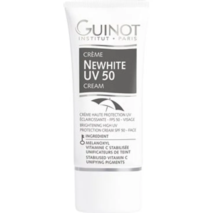 Guinot Gesichtspflege Feuchtigkeitspflege Brightening Uv Shield SPF 50 30 ml Tagespflege für Damen und Herren