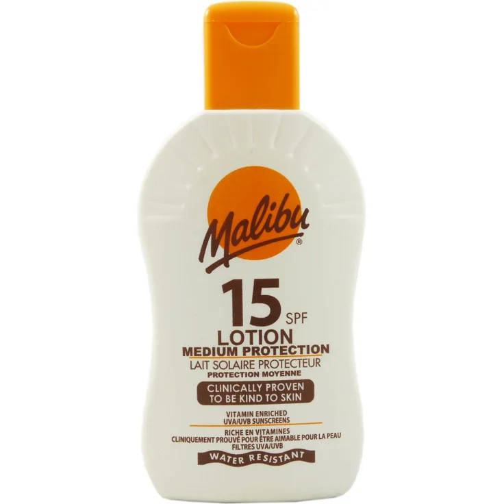 Malibu Sonnencreme SPF15 mittlerer Schutz 200 ml 